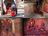 Kathmandu Valley 2 Kirtipur 09 Bagh Bhairav Temple Four Sets Of Sculptures There are many interesting sculptures scattered around Bagh Bhairav Temple courtyard in Kirtipur near Kathmandu.